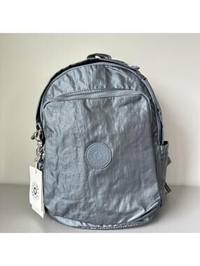 Kipling Small Delia Backpack in Metallic Blue NWT